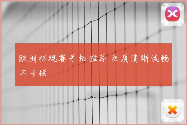 欧洲杯观赛手机推荐 画质清晰流畅不卡顿